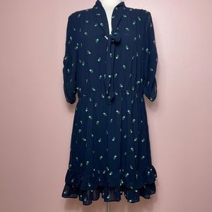 CECE EMBROIDERED FLORAL DRESS